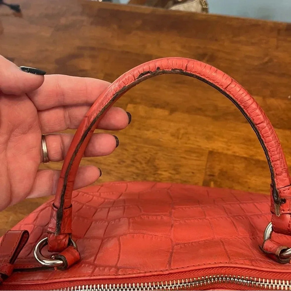 Coach Madison Sophia Croc Embossed Leather Satchel Crossbody Shoulder bag purse - Picture 6 of 16